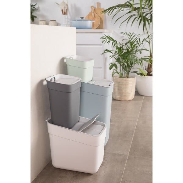 Valge taaskasutatud plastikust prügikast sorteeritud jäätmete jaoks, 20 l Ready To Collect - Curver-image-3