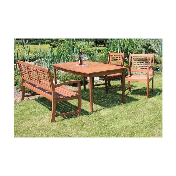 Eukalüptipuidust aia söögilaud 90x150 cm Madison - Garden Pleasure-image-1