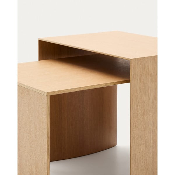 Tammespoonist diivanilaud 45x90 cm Litto - Kave Home-image-3