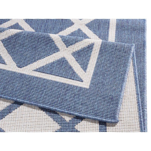 Sinine ja kreemikas õuevaip , 150 x 80 cm Sydney - NORTHRUGS-image-4