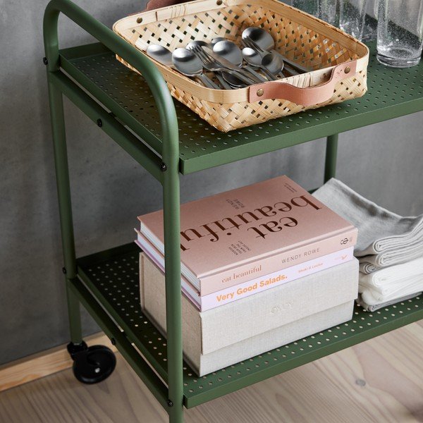 Terasest serveerimislaud ratastel 37,5x52 cm Maki - OYOY Living Design-image-2
