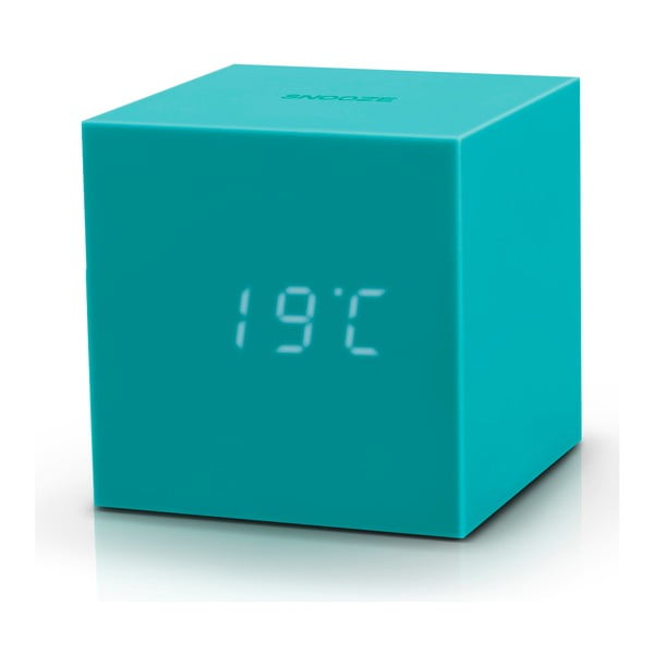 Türkiissinine LED äratuskell Gravity Cube Gravity Cube Click - Gingko-image-3