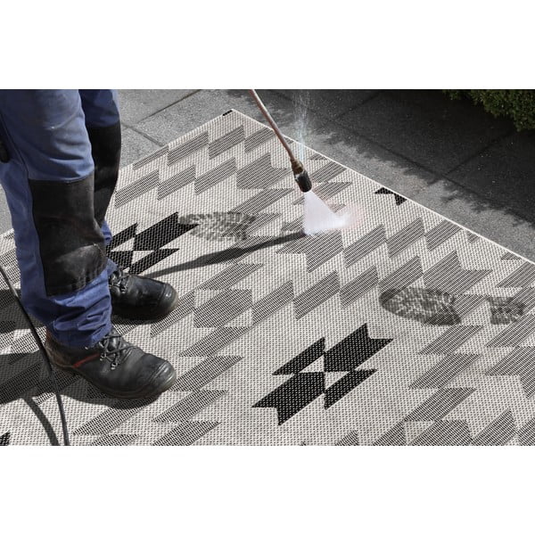 Must-valge õuevaip Geo, 160 x 230 cm - Ragami-image-4