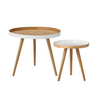 Bambusest ümmargused hoiulauad 2tk komplektis ø 60 cm Cappuccino - Bloomingville