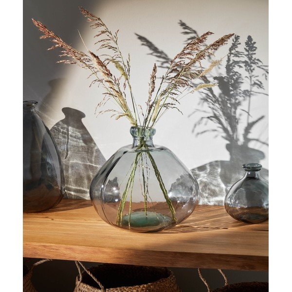 Sinine vaas taaskasutatud klaasist (kõrgus 33 cm) Brenna - Kave Home-image-1