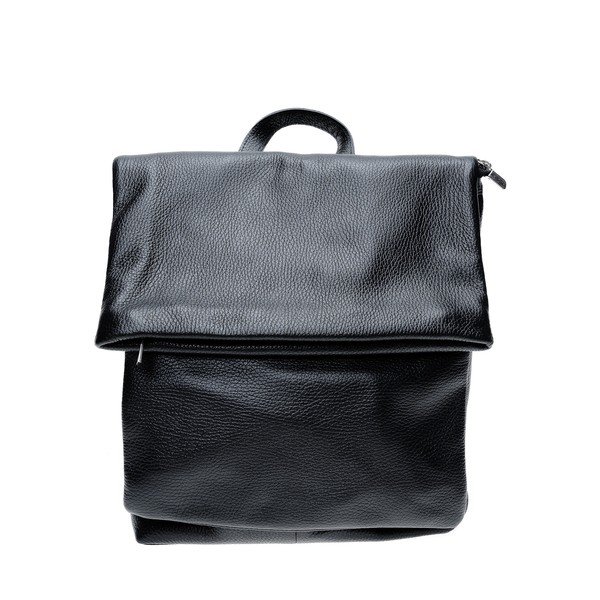 Černý kožený batoh Isabella Rhea