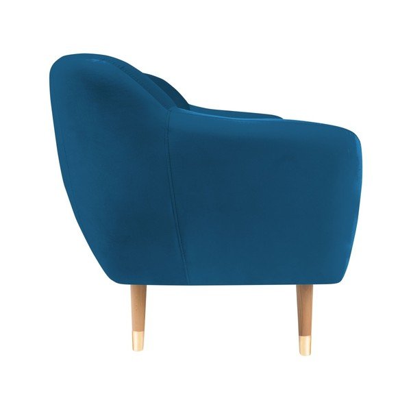 Sinine sametne diivan , 158 cm Benito - Mazzini Sofas-image-3