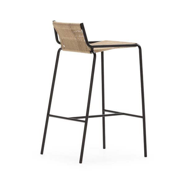 Beež metallist baaritool (istme kõrgus 65 cm) Emily - Marckeric-image-2