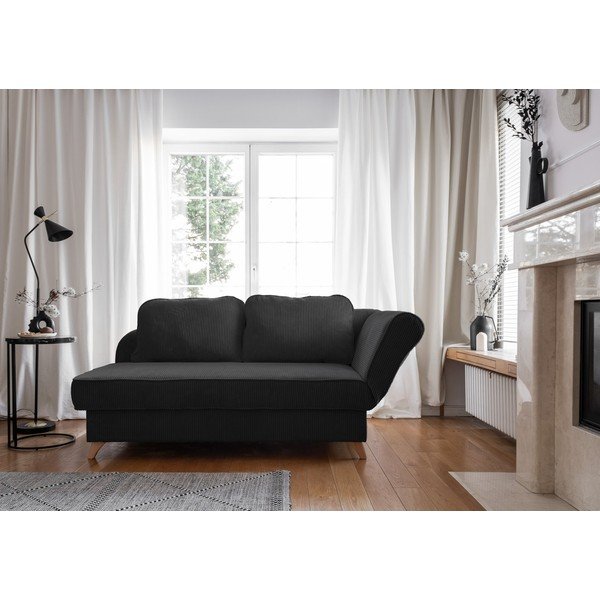 Antratsiitvärvi velvetist lamamistool (parem nurk) Chic Charlotte - Miuform-image-3