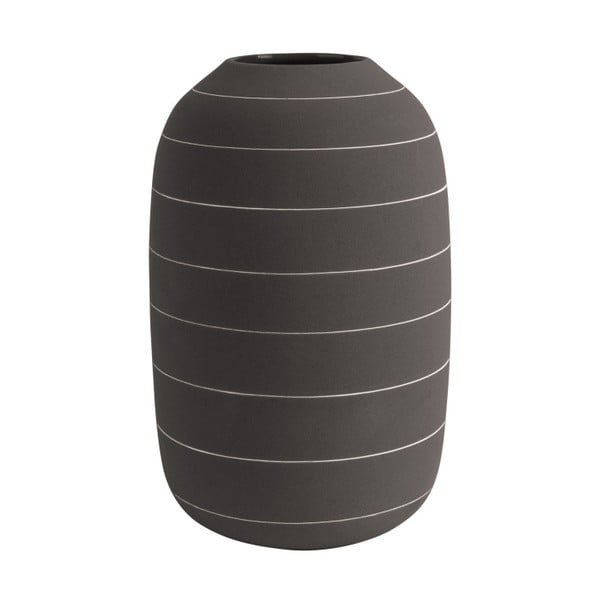 Tmavě hnědá keramická váza PT LIVING Terra, ⌀ 16 cm