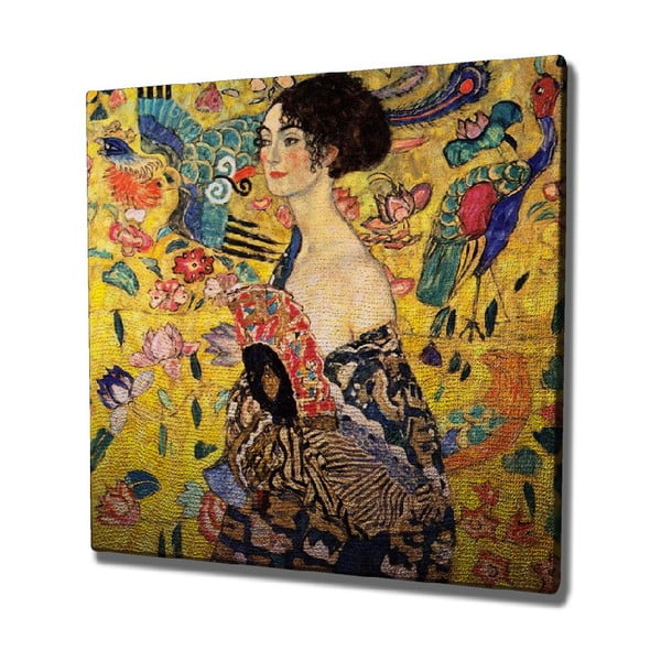 Seinareproduktsioon lõuendil , 45 x 45 cm Gustav Klimt - Wallity