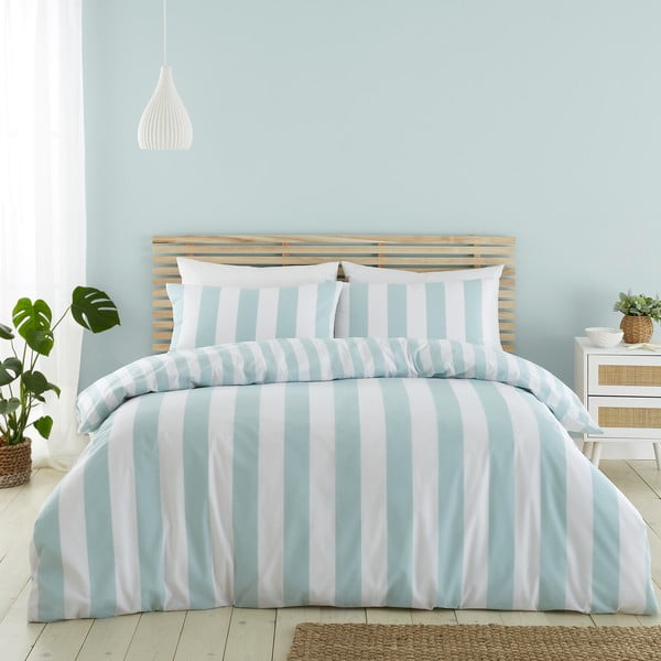 Sinine-valge voodipesu üheinimesevoodile 135x200 cm Cove - Catherine Lansfield