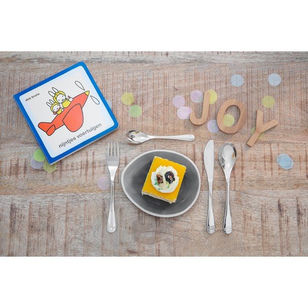 Roostevabast terasest laste söögiriistad hõbedased 4 tk Miffy - Zilverstad-image-1