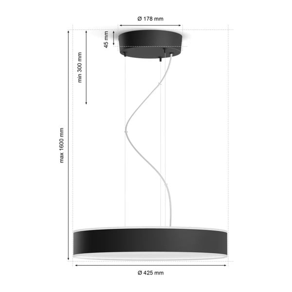 LED nutikas rippvalgusti 33,5W Enrave - Philips Hue-image-4