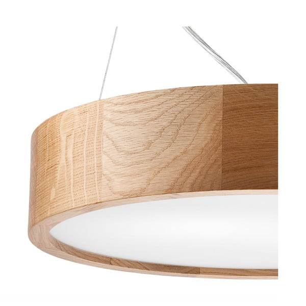 Pruun rippvalgusti klaasist varjuga ø 47 cm Eveline - LAMKUR-image-3