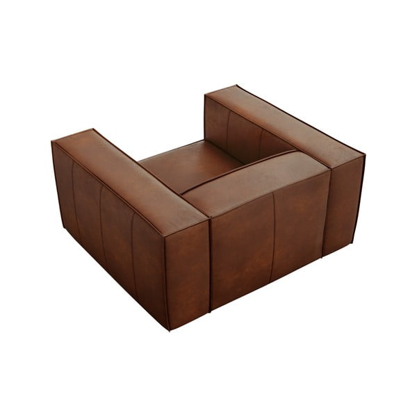 Konjaki pruun nahast tugitool Madame - Windsor & Co Sofas-image-4