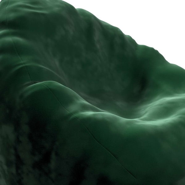 Roheline istumiskott Posh Velvet - Yellow Tipi-image-1