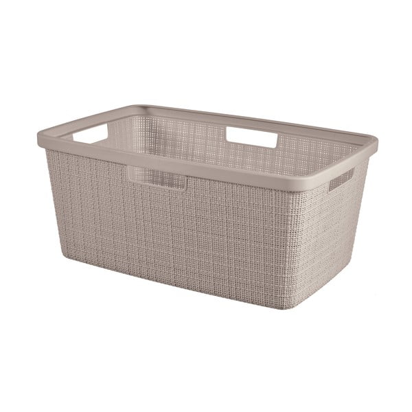 Taupe värvi plastmassist pesukorv 46 l Jute - Curver