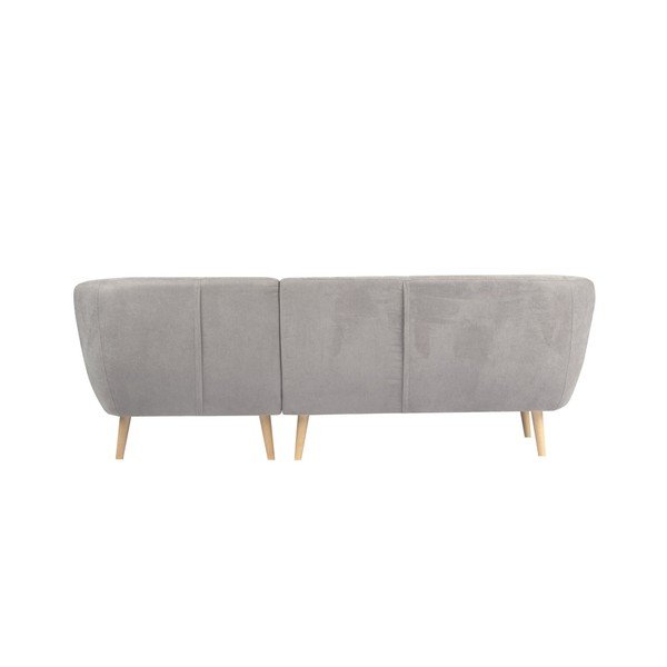 Světle šedá pohovka s lenoškou na pravé straně Mazzini Sofas Sardaigne-image-2