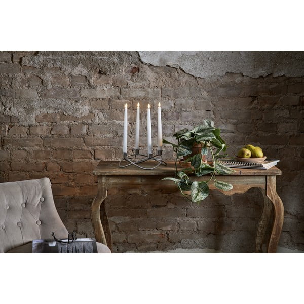 4 valge LED vahaküünla komplekt, kõrgus 28,5 cm Flamme - Star Trading-image-4