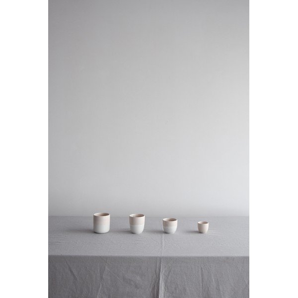 Roosa ja valge keraamiline kruus, 400 ml Dust - ÅOOMI-image-1