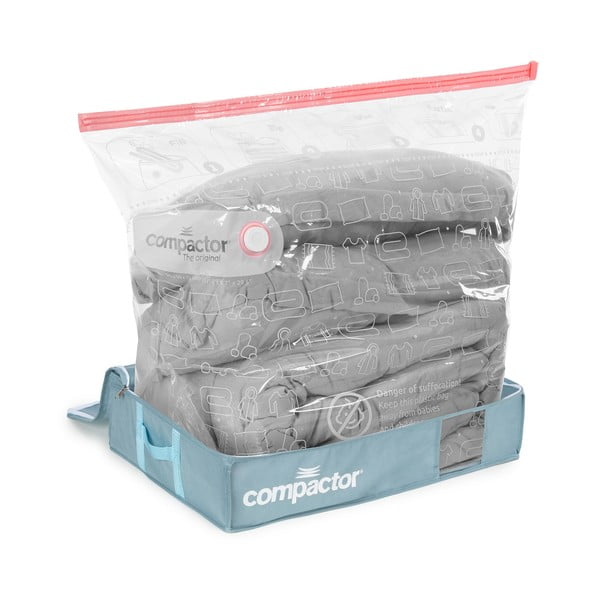 Vaakumplastist hoiukast voodi alla 65x45x15,5 cm Blue Edition – Compactor-image-3