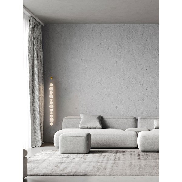 Valge/kuldne metallist LED-seinavalgusti, hämardatav Perla - Nova Luce-image-1