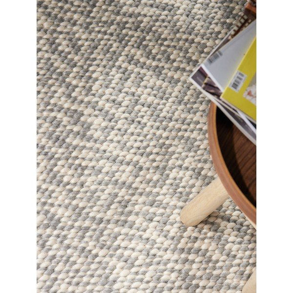 Helehall/kreemikas käsitsi kootud villane vaip 160x230 cm Lyon Beans - Elle Decoration-image-2