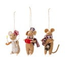 Villased jõuluehted, 3 tk komplektis 11 cm Peo - Bloomingville