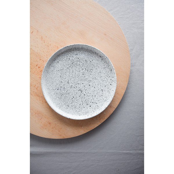 Valge ja must keraamiline taldrik, ø 20 cm Mess - ÅOOMI-image-4