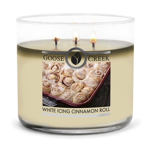 Lõhnaküünal White Icing CInnamon Roll, põlemisaeg 35 h White Icing Cinnamon Roll - Goose Creek