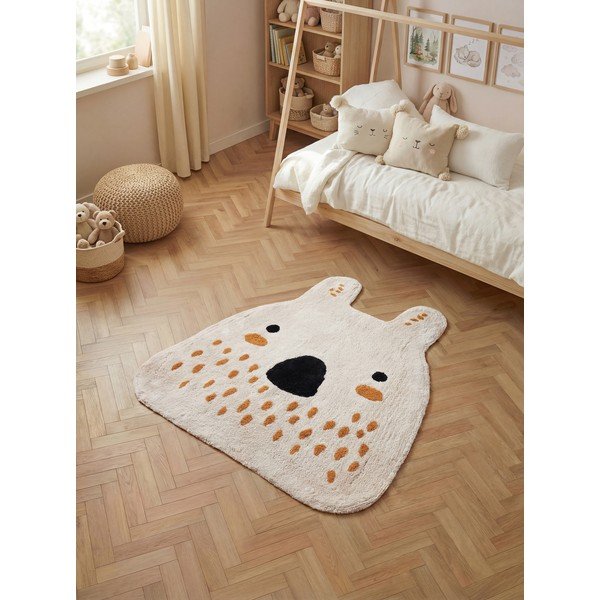 Kreemikas pestav/käsitsi kootud puuvillane lastevaip 120x137 cm Snuggle Nienchen - Hanse Home-image-1