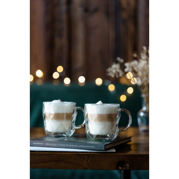 2 topelt seinaga kruusi komplekt, 330 ml Geo - Vialli Design-image-1