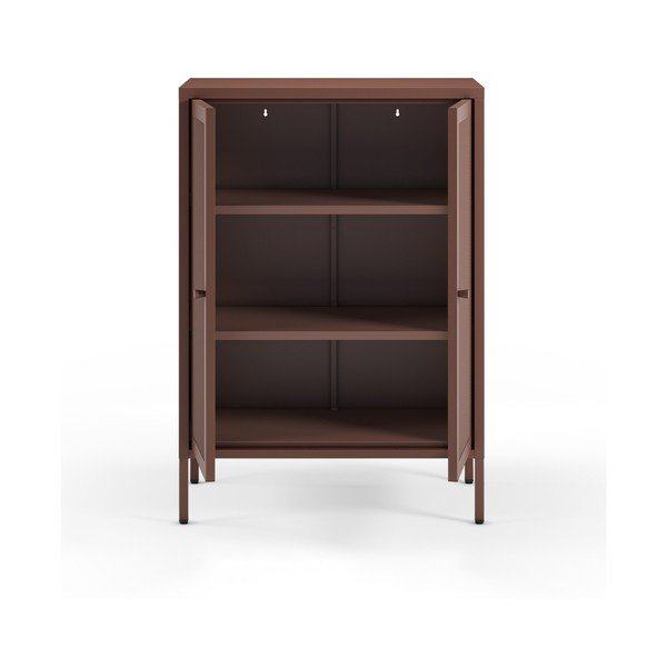 Burgundiapunane metallkapp 70x100x40 cm - Marckeric-image-2