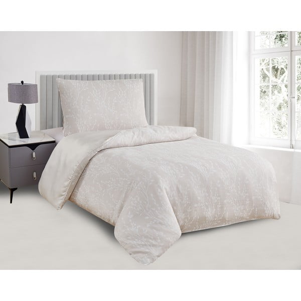 Beež žakaar-voodipesu üheinimesevoodile 140x200 cm Boston - My House-image-1