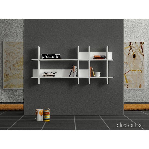 Bílá knižní police Beads-image-1