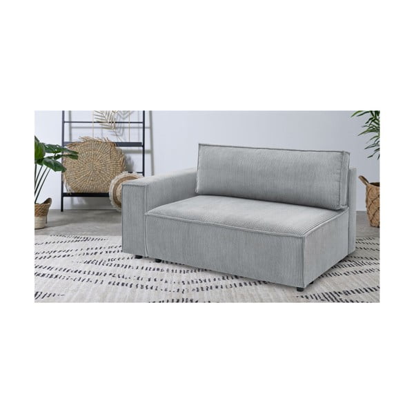 Helehall velvetist diivanimoodul, vasak nurk  Nihad modular - Bobochic Paris-image-1
