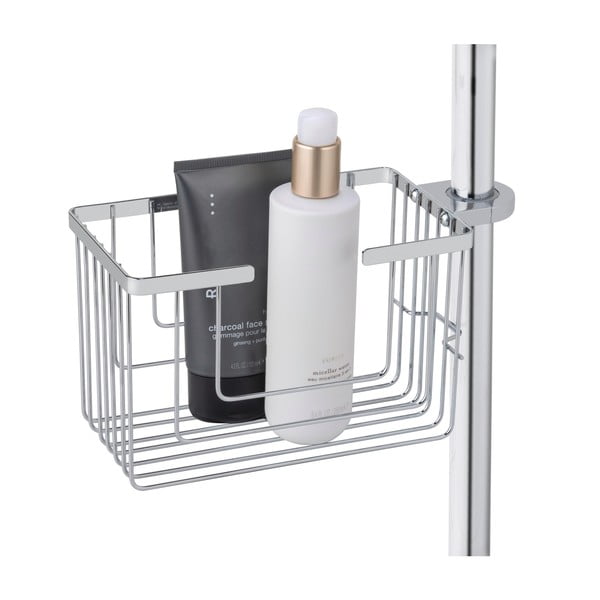 Hõbedane roostevabast terasest vannitoa riiul (ilma puurimiseta) Valognes - Wenko-image-3