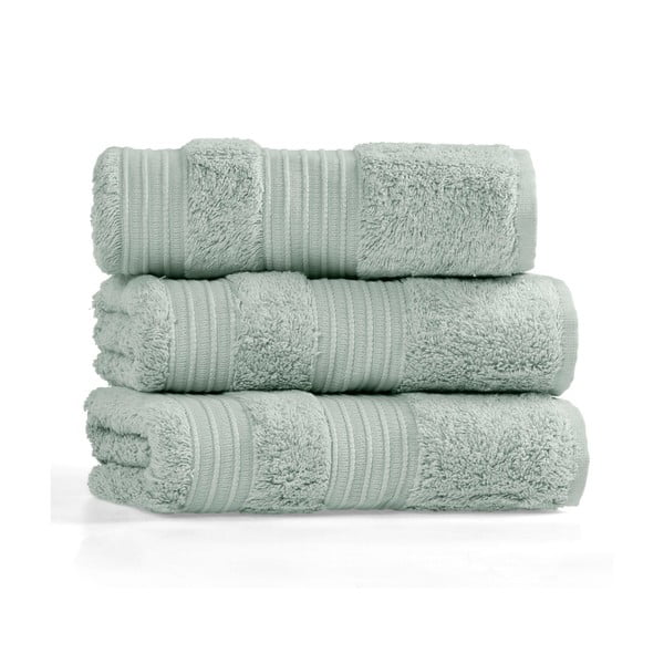 Puuvill-bambusest mündivärvi rätik 50x90 cm London Hand - Foutastic-image-2