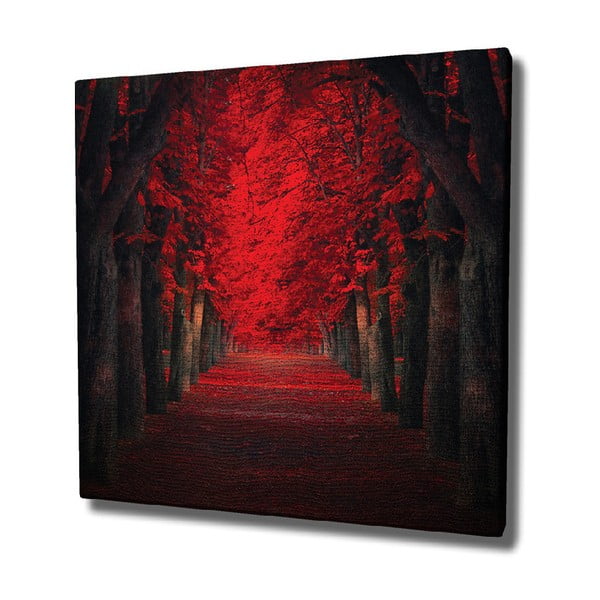 Seinamaal lõuendil Punased puud, 45 x 45 cm - Wallity
