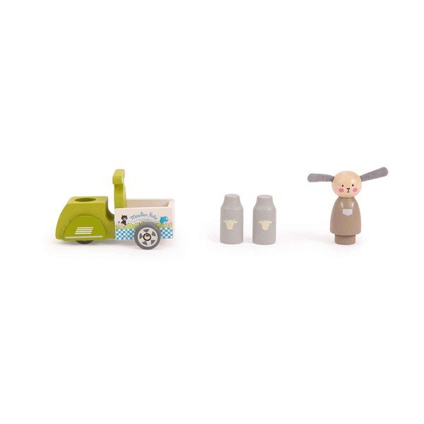 Puidust mänguasi Milk Delivery - Moulin Roty-image-1