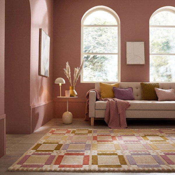 Käsitsi kootud villane vaip naturaalses värvitoonis 140x200 cm Quadro Wool - Flair Rugs-image-1