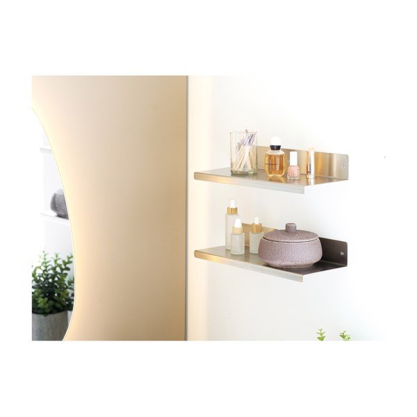 Hõbedane terasest riiul 40 cm Nagoya - House Nordic-image-2