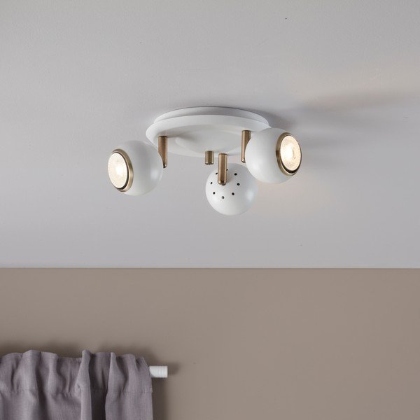 Valge laevalgusti kuldsete detailidega Coco - Markslöjd-image-1