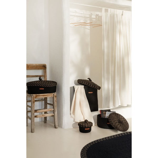 Kaanega riidest dekoratiivne hoiukarp - Mioli Decor-image-1