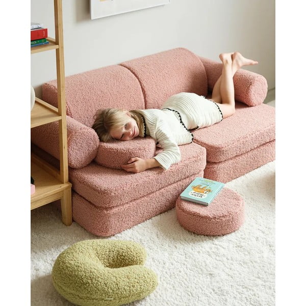 Roheline bukleekangast laste diivanipadi U - Wigiwama-image-2