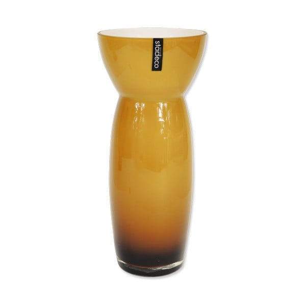 Skleněná váza Sapien, oranžová