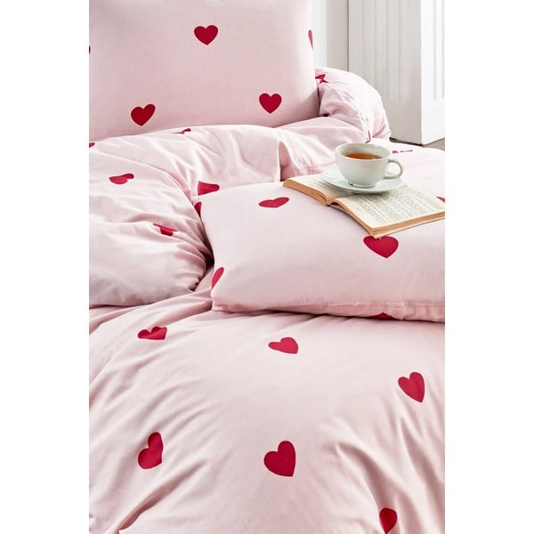 Roosa 3-osaline pikendatud voodipesukomplekt 160x220 cm Red Heart - Mila Home-image-2
