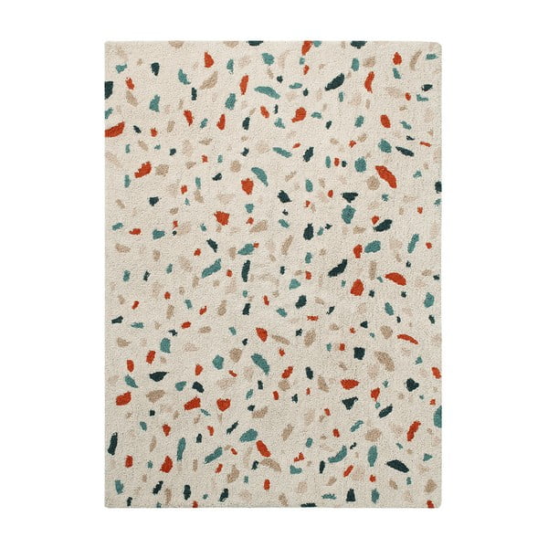 Kreem pestav käsitsi kootud puuvillane vaip 140x200 cm Terrazzo Marble - Lorena Canals