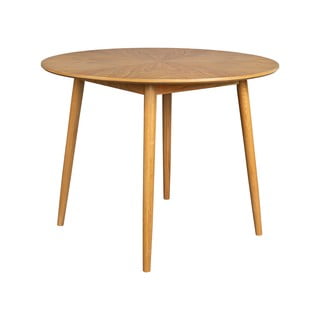 Ümmargune söögilaud tammedekooriga ø 120 cm Fabio - White Label